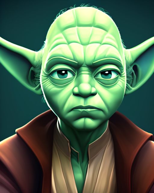 00092-20221024000242 1553828714 Euler a 100 10 Masterpiece, high quality character portrait of Yoda, arcane-style, star wars.jpg